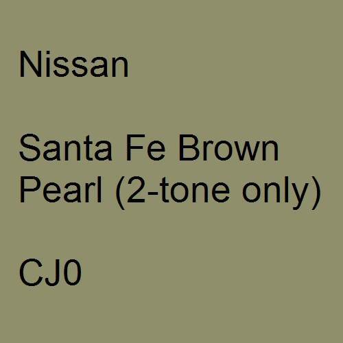 Nissan, Santa Fe Brown Pearl (2-tone only), CJ0.